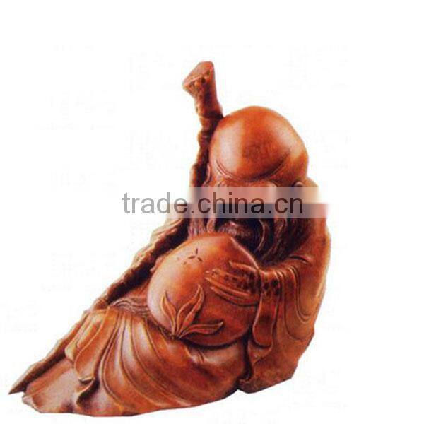 The old God of longevity Bamboo root carving handicraft