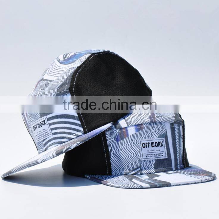 Modern style 5 panel hat for wholesale with your own logo