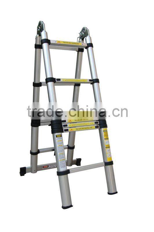 Aluminium Telescopic folding ladder with 6+6 steps