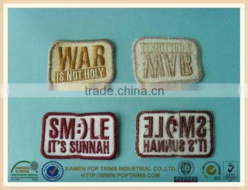 Fashion 3d embroidery patch