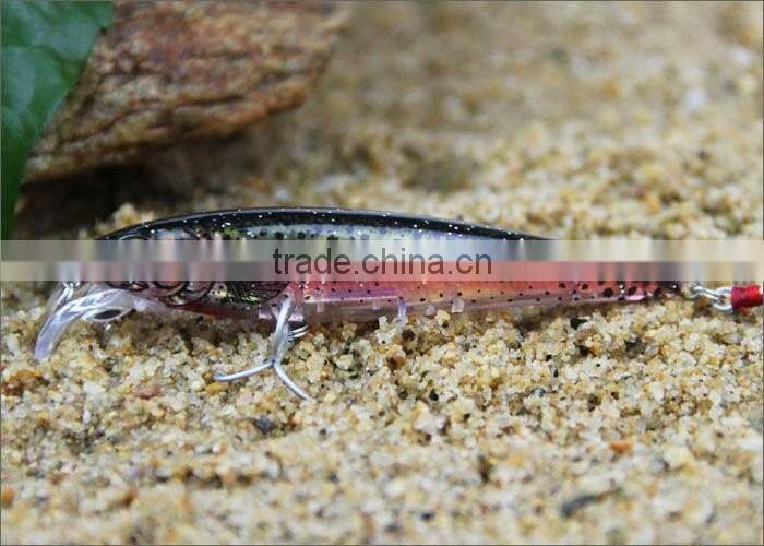 3D Eyes And VMC Hooks Fishing Lure Hard Plastic Fishing Lure