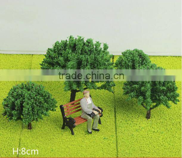 Decorative plastic tree, scale model trees, architectural model tree , train layout model,miniature scale trees, MT-19