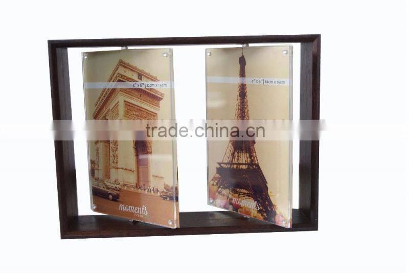 Double Rotating Acrylic Photo Frame