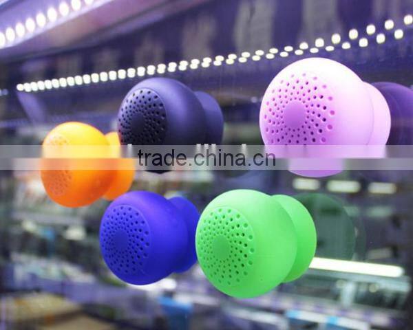 2014 creative wireless portbale mini mushroom waterproof shower speaker