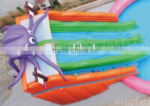 new design portable Inflatable swimming pool slide for bounce house game