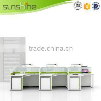 Hot Sale Office Workstation High Quality Glass Office Partitions 4 Office Cubicles With Economic Design