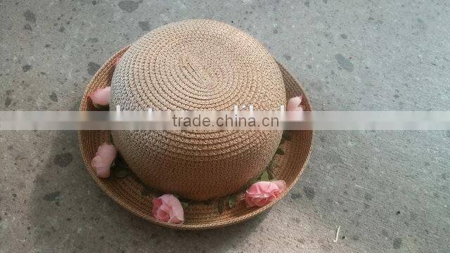 Top level customized children's cute straw hats