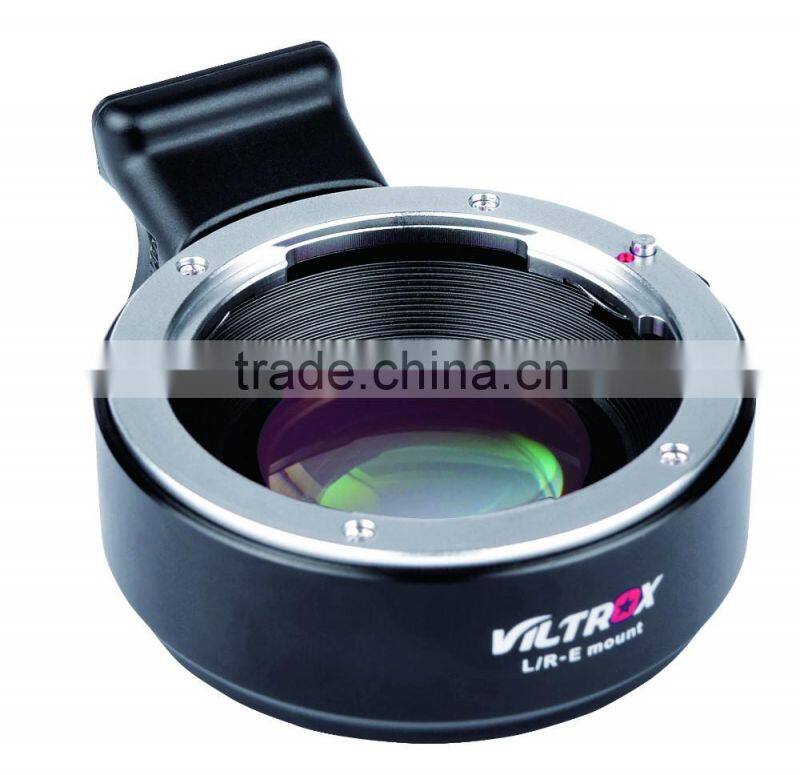 lens mount adapter with lens anlarge the aperture L/R-E