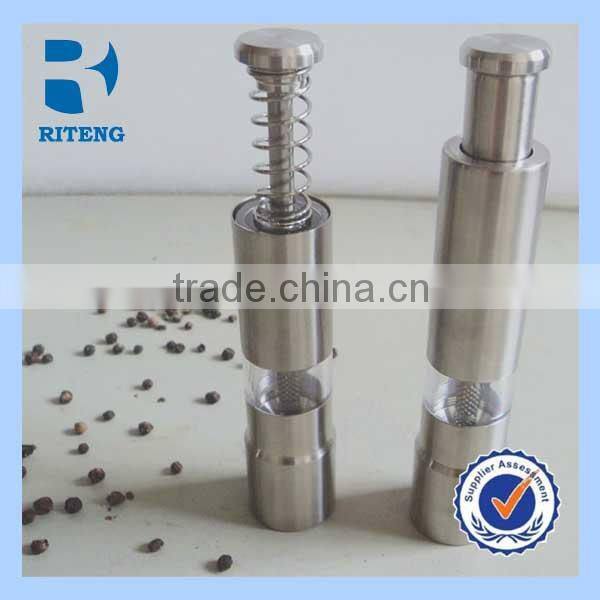 stainless steel Bottle shaped Pepper mill and Salt shaker