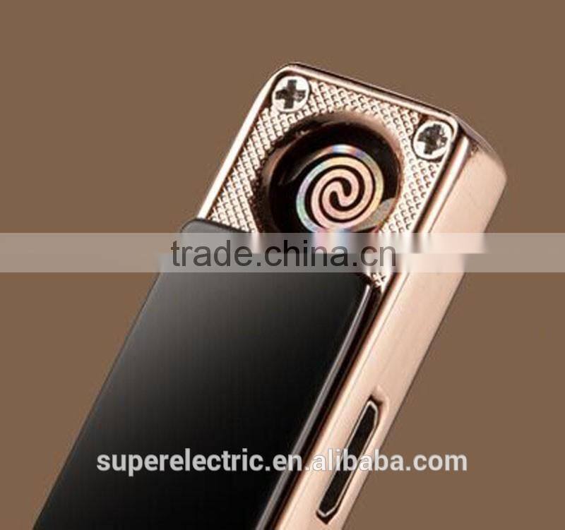 High quality new design colorful ultra-thin electric usb fire lighter