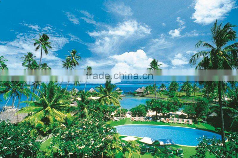 beautiful beach castle photo wallpaper for home decor