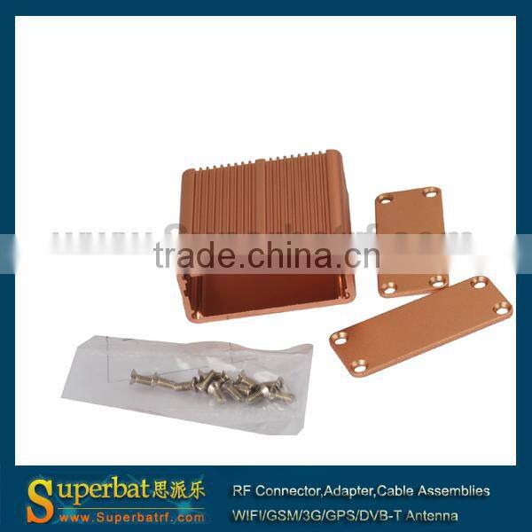 aluminum electronic enclosure with side covers