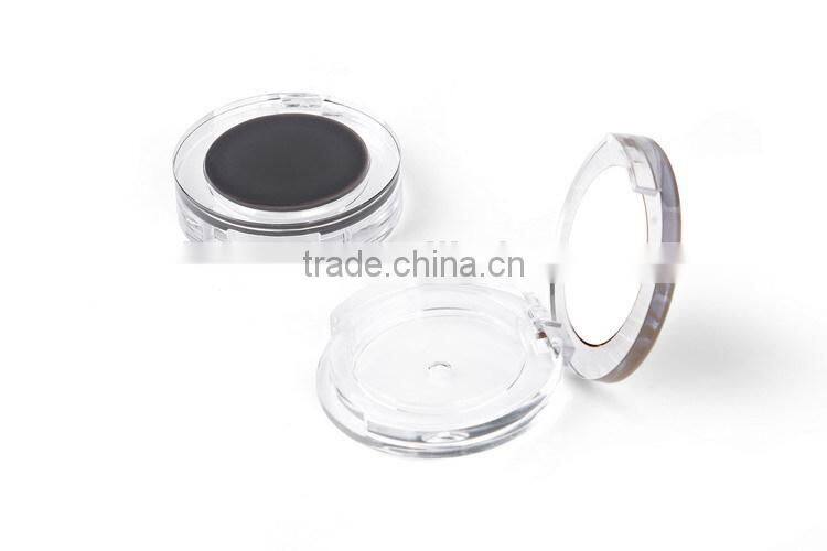 Transparent color empty blush packaging container with mirror