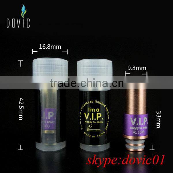 wide bore drip tip with special logo