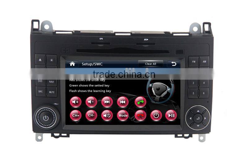 High quality of 7inch touch screen car audio dvd player for Mercedes-Benz R300 B200 BLK20 R350 with 3G WiFi OBDII DVR function