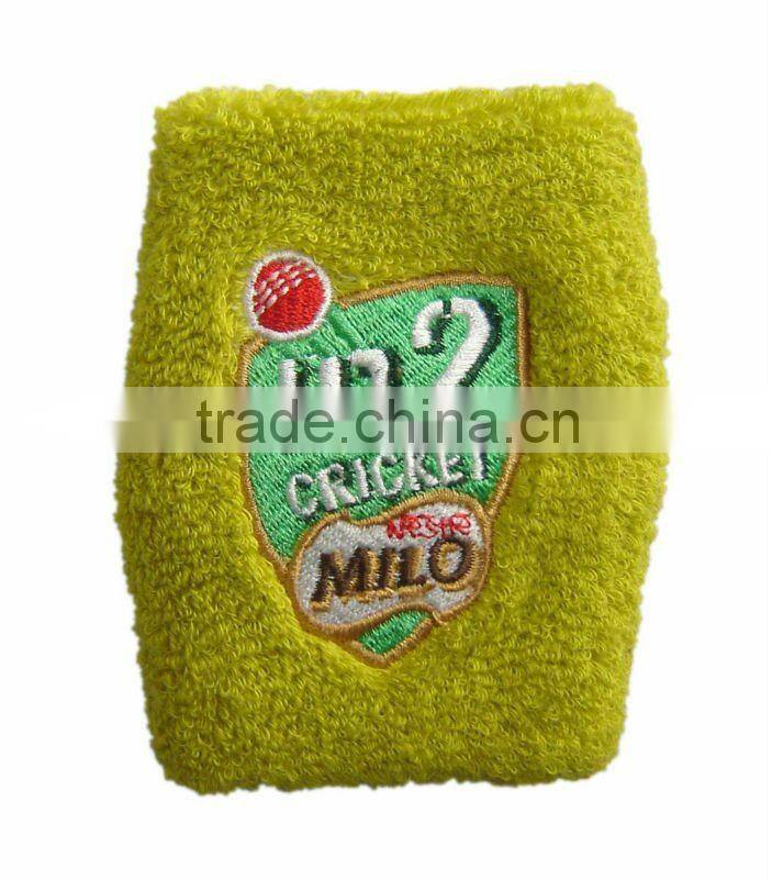 kids sport embroidery terry toweling wristband