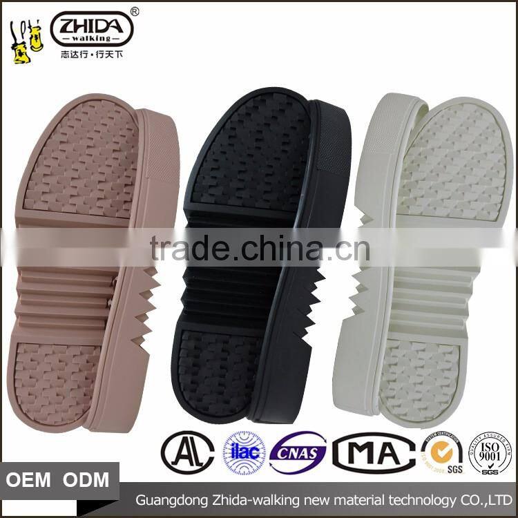 Wholesale Size 35- 39 ladies Shoes Rubber material casual women sole for shoe making