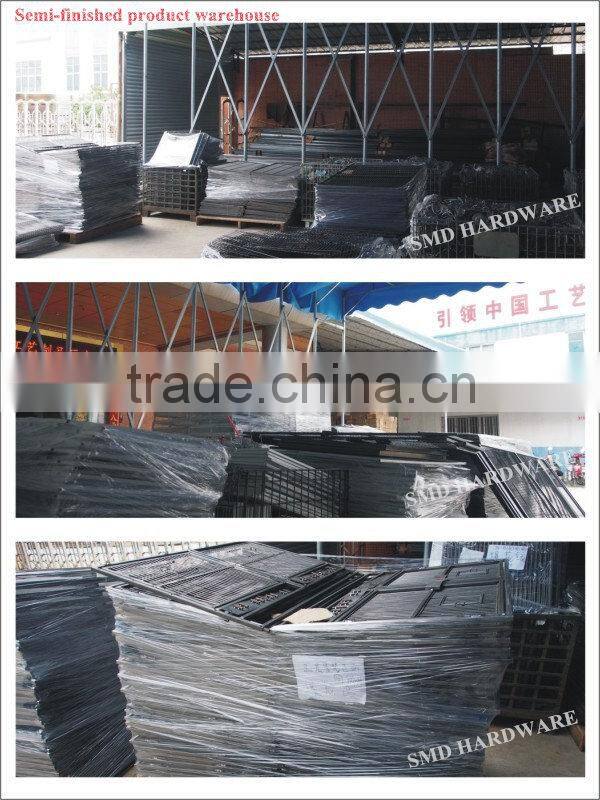 Wrought iron square red fruit basket