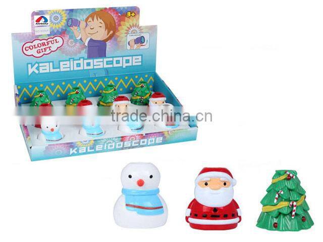 Children mini plastic Christmas gift kaleidoscope