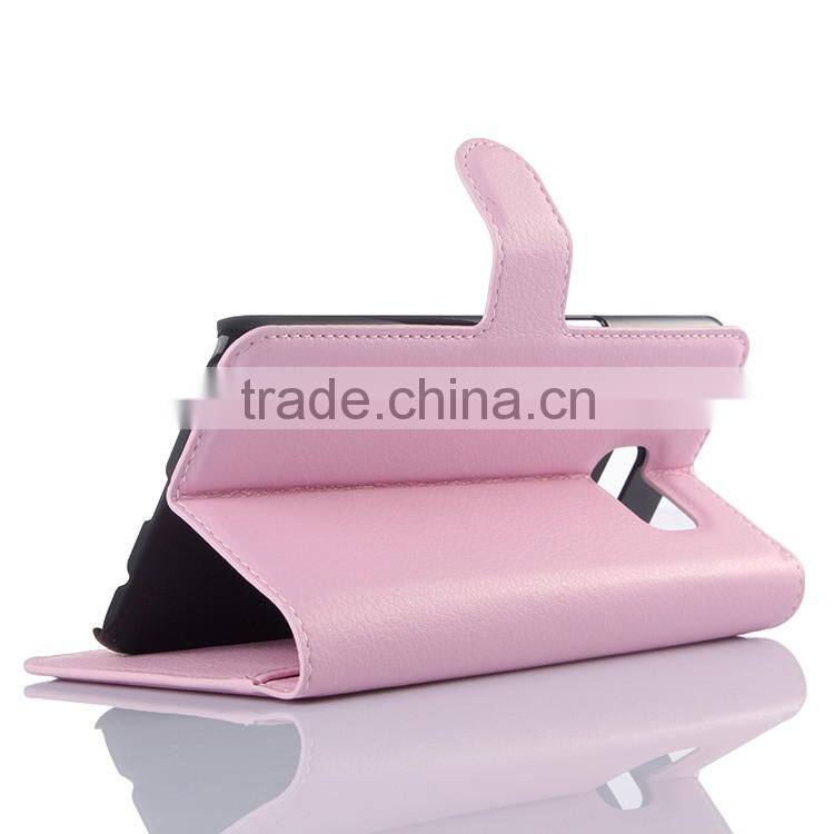 HOT SELLING Luxury Case for Samsung GALAXY S6 edge Plus PU Lichee Leather Flip Cover with Wallet