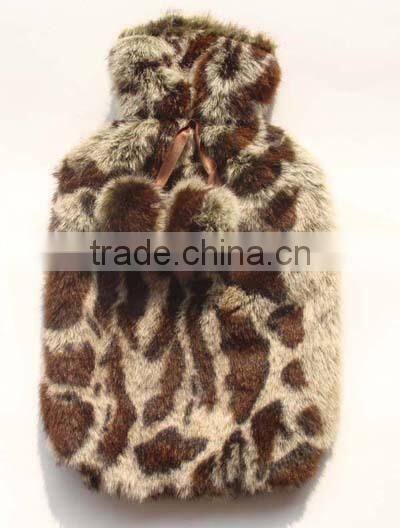 2000ml plush hot water bottle cover for hot water bag