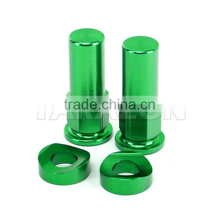 Motocross KAWASAKI KXF250 High Quality CNC Billet Aluminum Anodizing Green Bling Kits