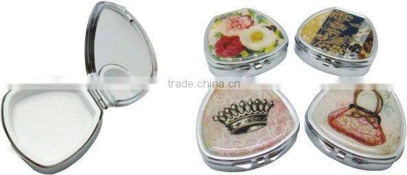 promotional metal pill case( with mirror)
