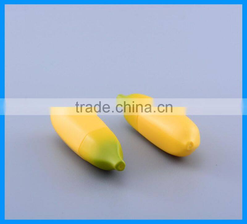 Novel banana shape Cosmetics Package Empty Lipstick container