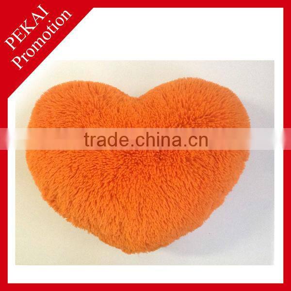 High pile plush heart design meditation cushion