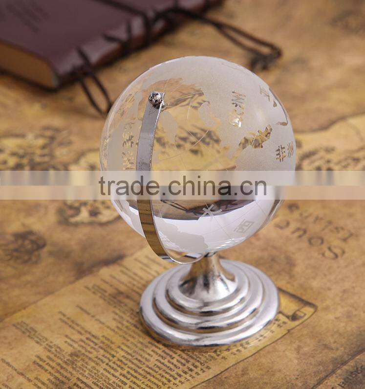 Wholesale new customized size of rotating crystal globe