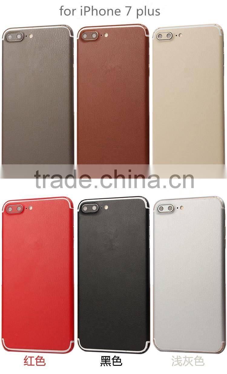 NEW Products for iPhone 7 plus leather sticker, vinyl sticker decal for iphone 7plus