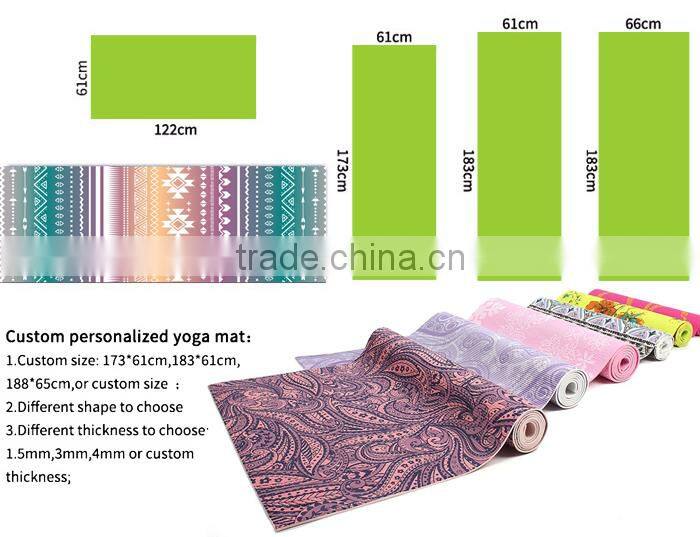 private label equipment pvc free natural rubber yoga mat