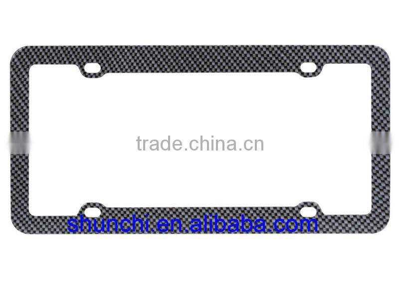 Carbon Fiber Plastic License Plate Frame