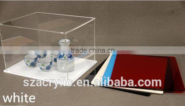 counter clear acrylic ceramic tea set display box