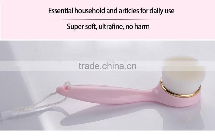 Long Handle Simple Cute Facial Cleaning Brush
