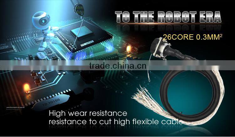pvc 26C high flexible drag chain cable, screened,robotic cable,control cable