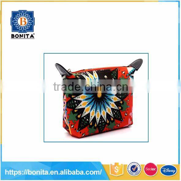 High Quality neoprene flower patterned Cosmetic bag