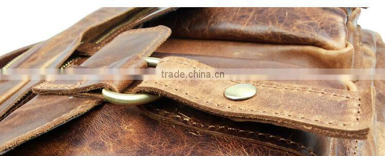 2016 Cowhide leather shoulder bags for men