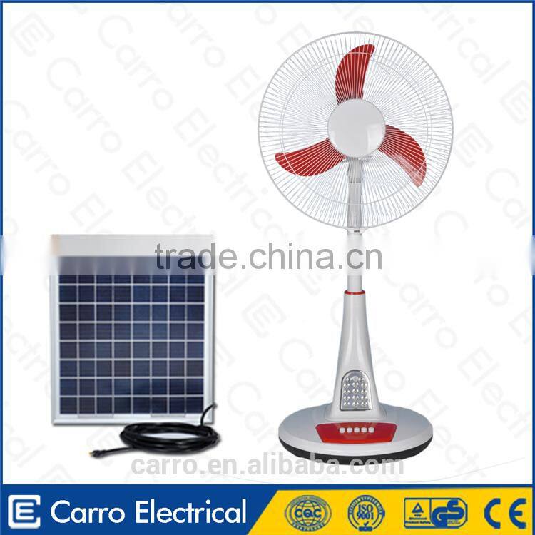 Carro Electrical 16inch 12v 15w solar powered table fan