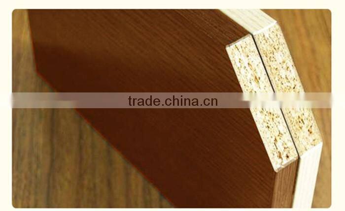 The glossy PVC white and wood grain coffee table