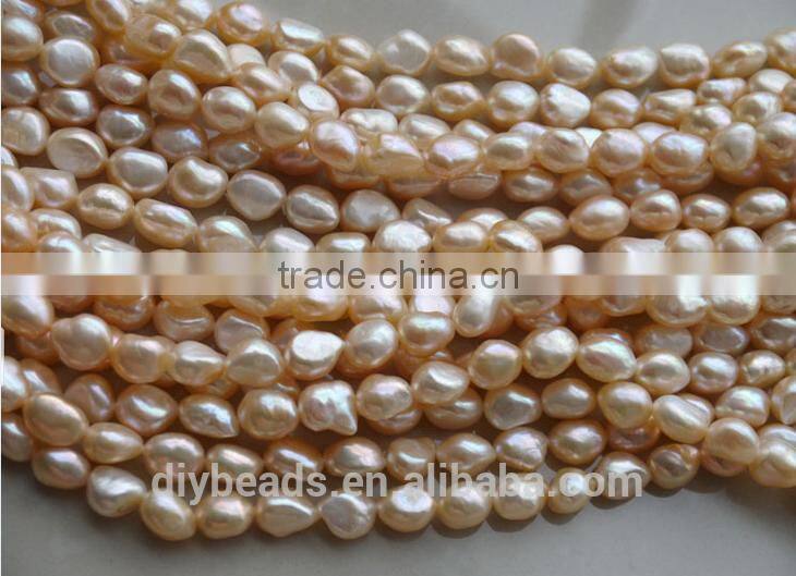 10-11mm Natural white Freshwater pearls AAA grade baroque Pearls