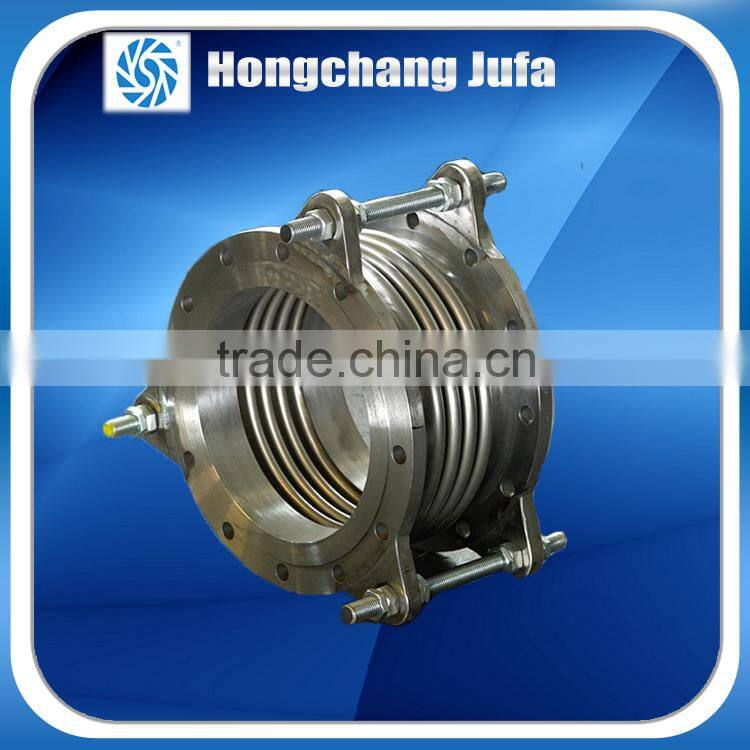 Double steel flange end high pressure metal bellows pipe joint