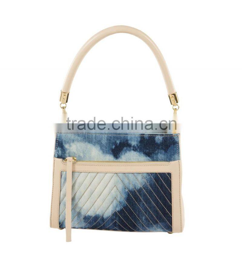 Cute 100% cotton canvas vintage tote bag designer handbags(LDO-16135)