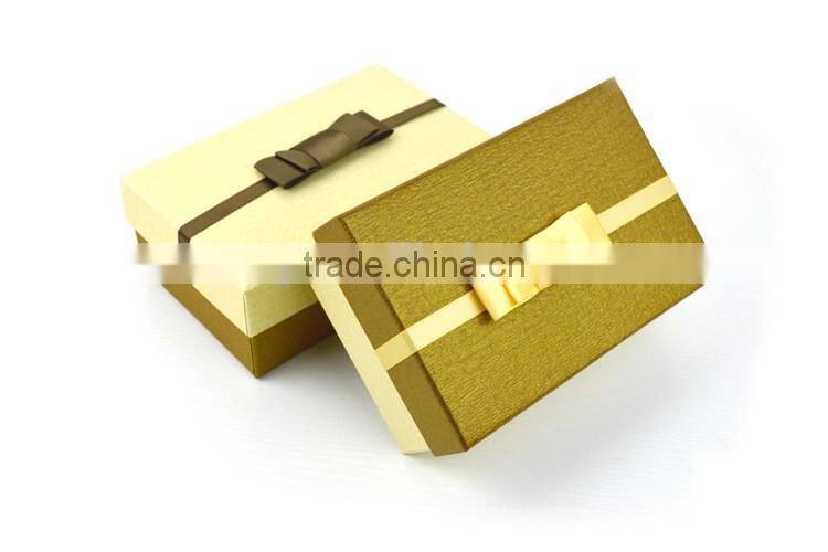 Yellow paper gift box with good price for selling