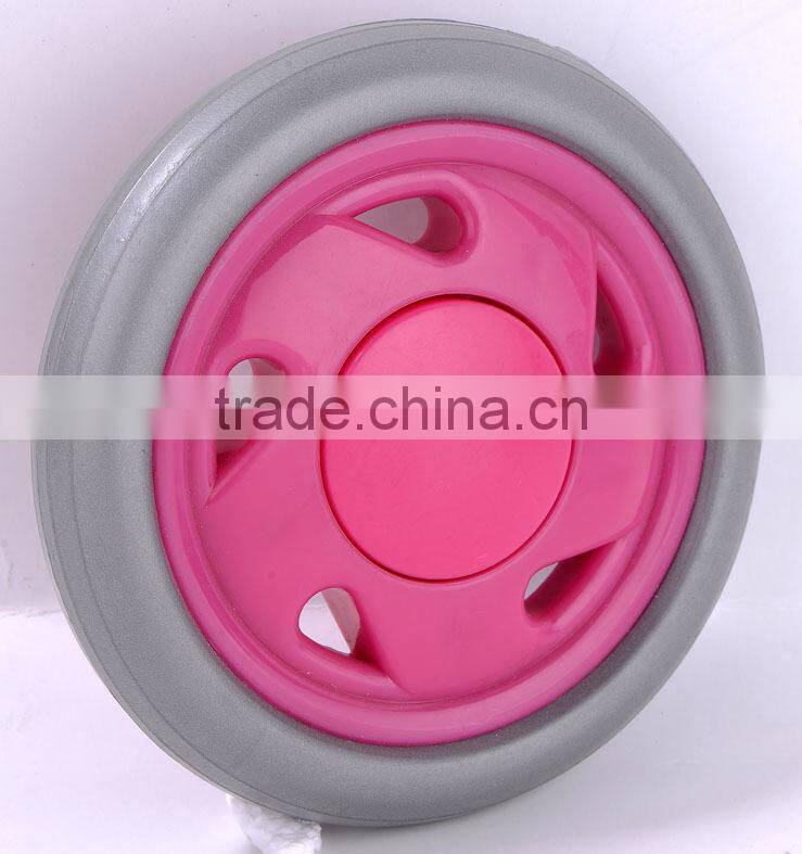 4.5" baby stroller wheel plastic eva foam wheel for trolley