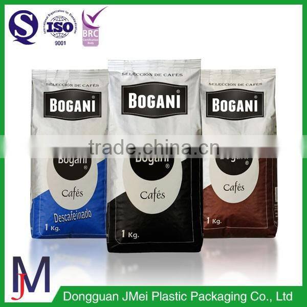 custom logo printing new products security seal flat bottom side gusset aluminum foil bag