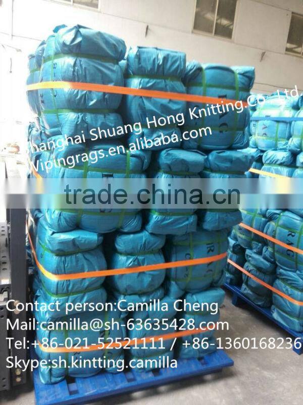 100% fiber White Y-shirt rag with new materials