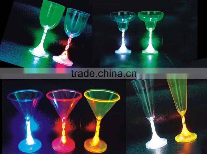 wholesale Plastic led flashing cup, led cola cup for wedding decoration