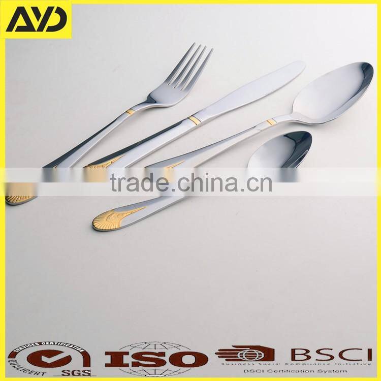 gold plated cutlery sets