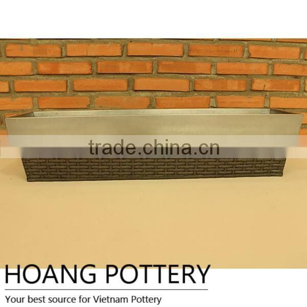 Long Popular Wicker Garden Planter